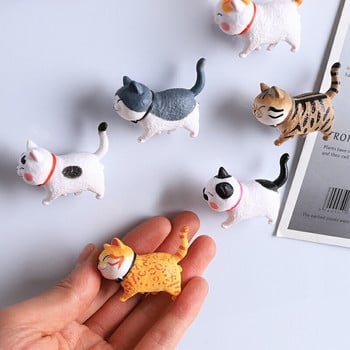 Ψυγείο Magnet Cute Cat Series Refrigerator Magnet 3D Cat Magnet Διακόσμηση σπιτιού Δημιουργικό δώρο Ζώο Ψυγείο Αυτοκόλλητο