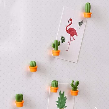 12 τμχ Cute Cactus δίχτυα ψυγείου, Διακοσμητικό δίχτυ ψυγείου δίχτυ ντουλαπιών, δίχτυ στεγνού σβήσιμου, τέλεια δίχτυα ψυγείου για