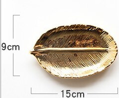 Frunze de ananas din ceramică Vasă de bijuterii Aur Argintiu Alb Negru Cercei Inel Farfurie decorativă Tavă de desert Boluri