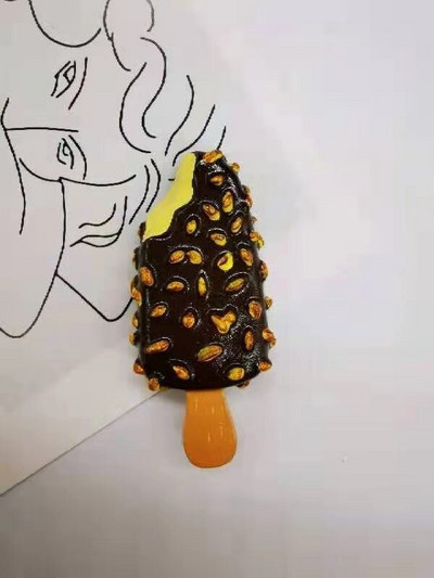Lepidlo na chladničku, simulované ovocie, dezert, dekorácia, správa, lepidlo, magnet na chladničku, 3D živicová magnetická sila