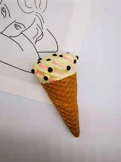 Lepidlo na chladničku, simulované ovocie, dezert, dekorácia, správa, lepidlo, magnet na chladničku, 3D živicová magnetická sila
