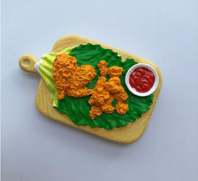 Găluște de orez din lut cu tăiței prăjiți la Beijing Magneți de frigider 3D Suveniruri de călătorie în lume Autocolant magnetic pentru frigider