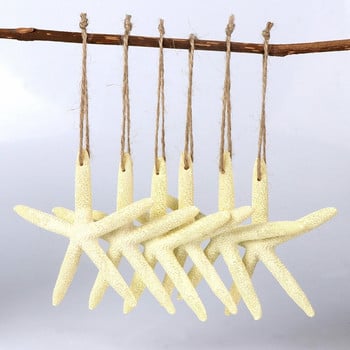 OurWarm 10pcs Artificial Shell Coral Crafts 4 ιντσών Φυσικός Αστερίας Διακόσμηση Γάμου Κοχύλια Θαλασσινά πάρτι μπεζ χειροτεχνία Seastar