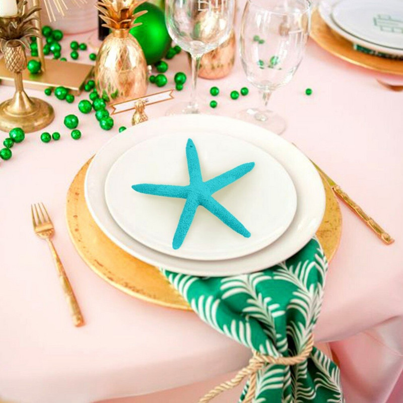 Mūsų šilti 10 vnt dirbtinių kiautų koralų amatai 4 colių natūralūs jūrų žvaigždės vestuvių dekoro jūros kriauklės