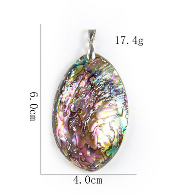 Natūralūs dvipusiai Abalone Shell pakabukai, karoliai, auskarai, spalvingi perlamutriniai kriauklės „pasidaryk pats“ kriauklės papuošalams gaminti