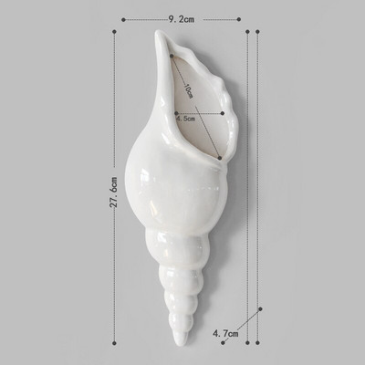 Kriauklė Starfish Beach Decor Nautical Home Miegamasis Svetainė Pakabinama vaza Kūrybinis fonas Sienų dekoravimas Jūrų kriauklės