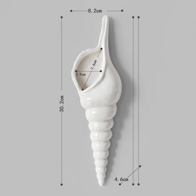 Kriauklė Starfish Beach Decor Nautical Home Miegamasis Svetainė Pakabinama vaza Kūrybinis fonas Sienų dekoravimas Jūrų kriauklės