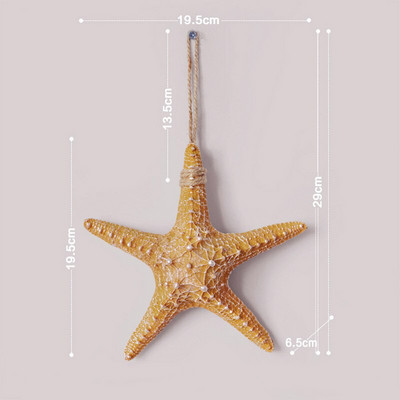 Kriauklė Starfish Beach Decor Nautical Home Miegamasis Svetainė Pakabinama vaza Kūrybinis fonas Sienų dekoravimas Jūrų kriauklės