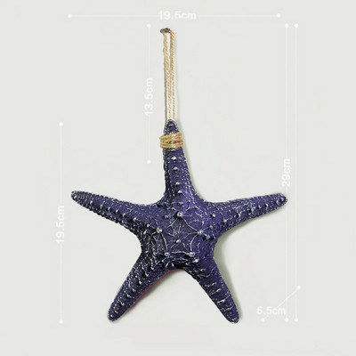 Kriauklė Starfish Beach Decor Nautical Home Miegamasis Svetainė Pakabinama vaza Kūrybinis fonas Sienų dekoravimas Jūrų kriauklės