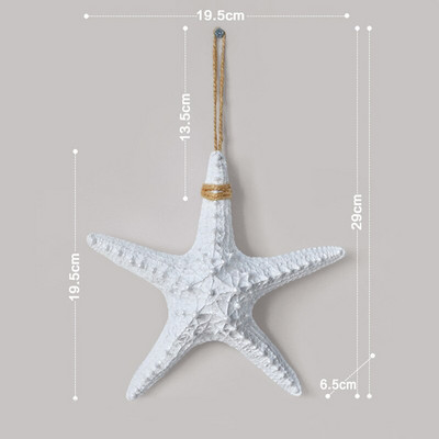 Kriauklė Starfish Beach Decor Nautical Home Miegamasis Svetainė Pakabinama vaza Kūrybinis fonas Sienų dekoravimas Jūrų kriauklės