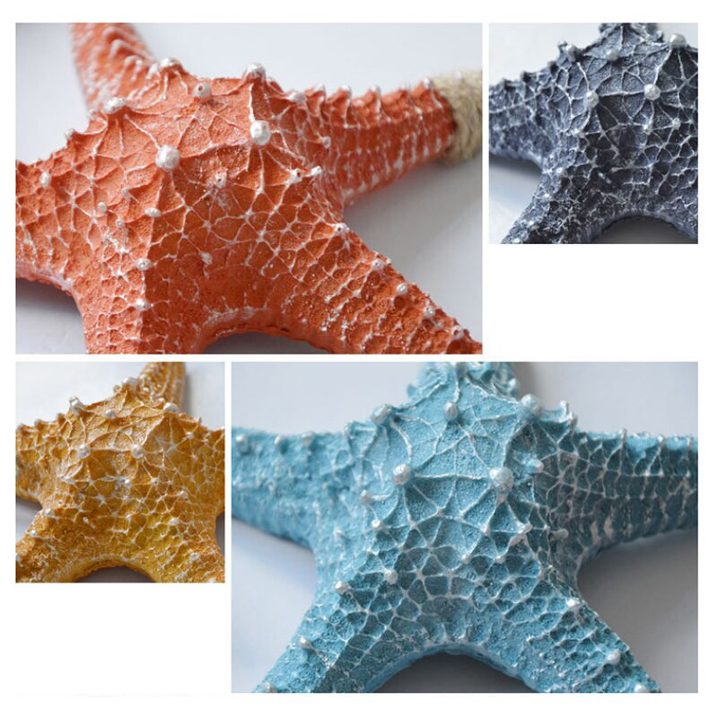 Kriauklė Starfish Beach Decor Nautical Home Miegamasis Svetainė Pakabinama vaza Kūrybinis fonas Sienų dekoravimas Jūrų kriauklės
