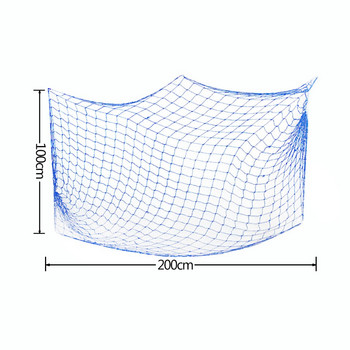 100*200cm Μεγάλο Μπλε Δίχτυ Ψαρέματος Παιδική Μπομπονιέρα Θέμα Ναυτικού Ωκεανού Προμήθειες για πάρτι γενεθλίων DIY Καλοκαιρινό σπίτι Διακόσμηση τοίχου