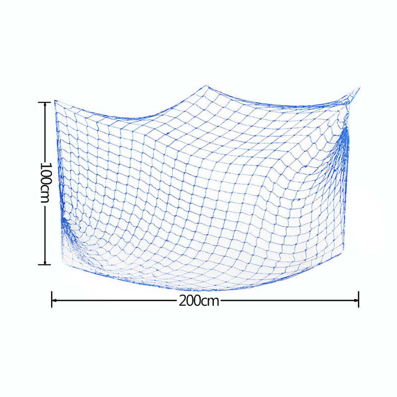100*200cm veľká modrá rybárska sieť pre deti, námornícka oceánska téma, narodeninové párty, DIY letná domáca nástenná dekorácia