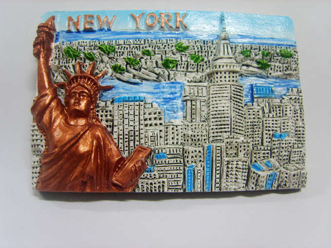 Magnetické nálepky na chladničku Sochy slobody v New Yorku, USA