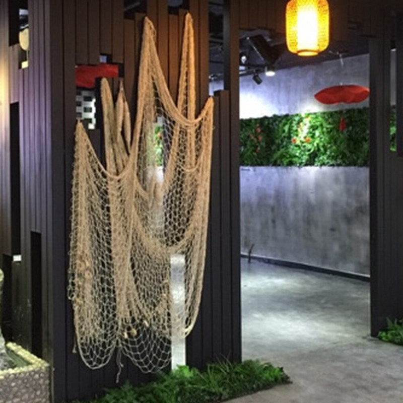 UUS isikupärane merestiilis kodukaunistus 2M x 1M kalavõrk DIY mereäärne rannakarp peoukse seinakaunistus