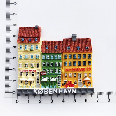 vaigust külmiku kleebis Kopenhaageni tänavavaade