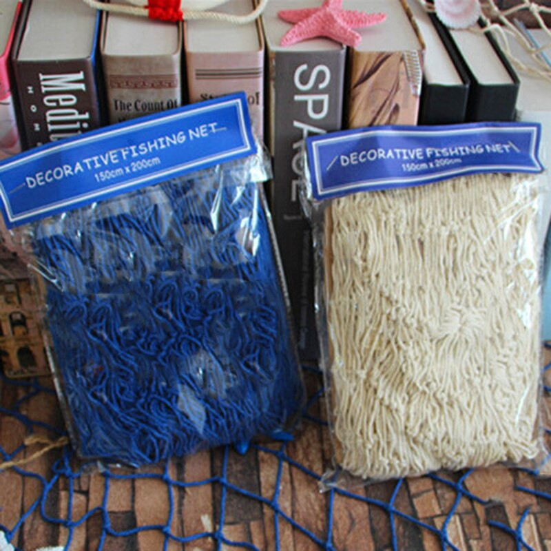 Kūrybiška mada 100*200 cm žvejybos tinklelis Viduržemio jūros stilius namų vestuvių vakarėliui scenos fotografijai dekoravimo amatai
