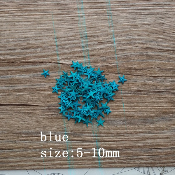 Personalizat bricolaj natural conca multicolor mini steluță de mare naturală dorință sticla decor culori mici stea de mare