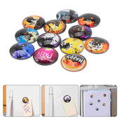 Magnetické magnety, sklenená nálepka na chladničku, kupola, kancelárska chladnička, korálková dekorácia, zábavné okrúhle dlaždice, krištáľová tabuľa, vtipné sezónne...