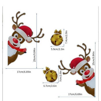 Светлоотразителни магнитни декорации Светлоотразителни магнитни декорации за коли и хладилници Коледни шарки Светлоотразителни магнитни стикери