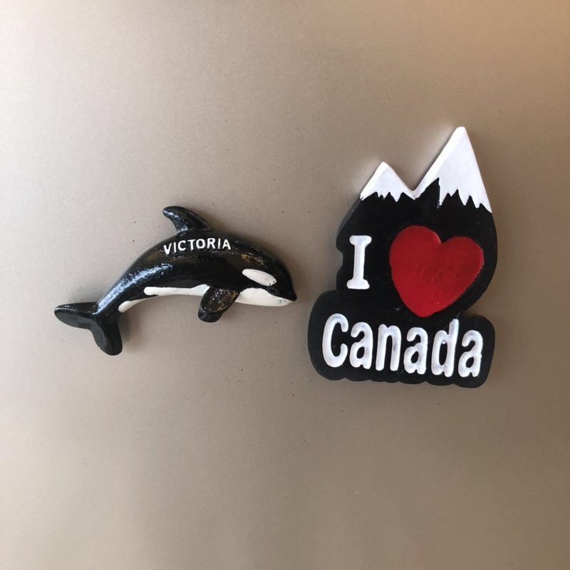 Tūrisma apskates objekti Toronto, Kanāda Suvenīru trīsdimensiju sveķu ledusskapja magnēta dekorēšana mājas dekorēšana