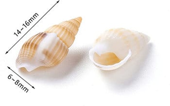 530~560Pcs Sea Shells Ocean Beach Spiral Seashells Craft Charms for Home Decorations, Theme Party, Κεριά