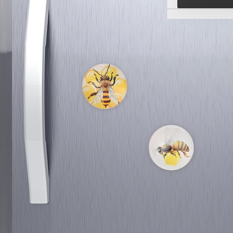 Magneti Frigider Sticla Frigider tablă albă Birou Bumble Animal Decor Stickers Bloc magnetic Magnet Cristal Bucătărie Acasă