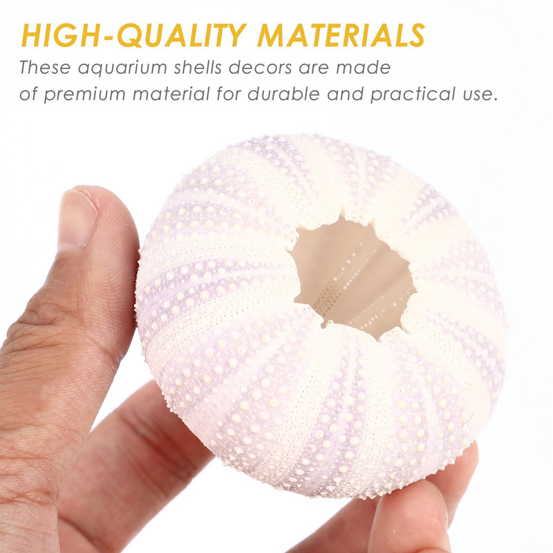 Jūros ežių kriauklės sodinamosios kriauklės oro vazono akvariumo laikiklis žuvų bako kriauklių dekoras Pakabinamas mini kabykla Tillandsia dekoratyvinis