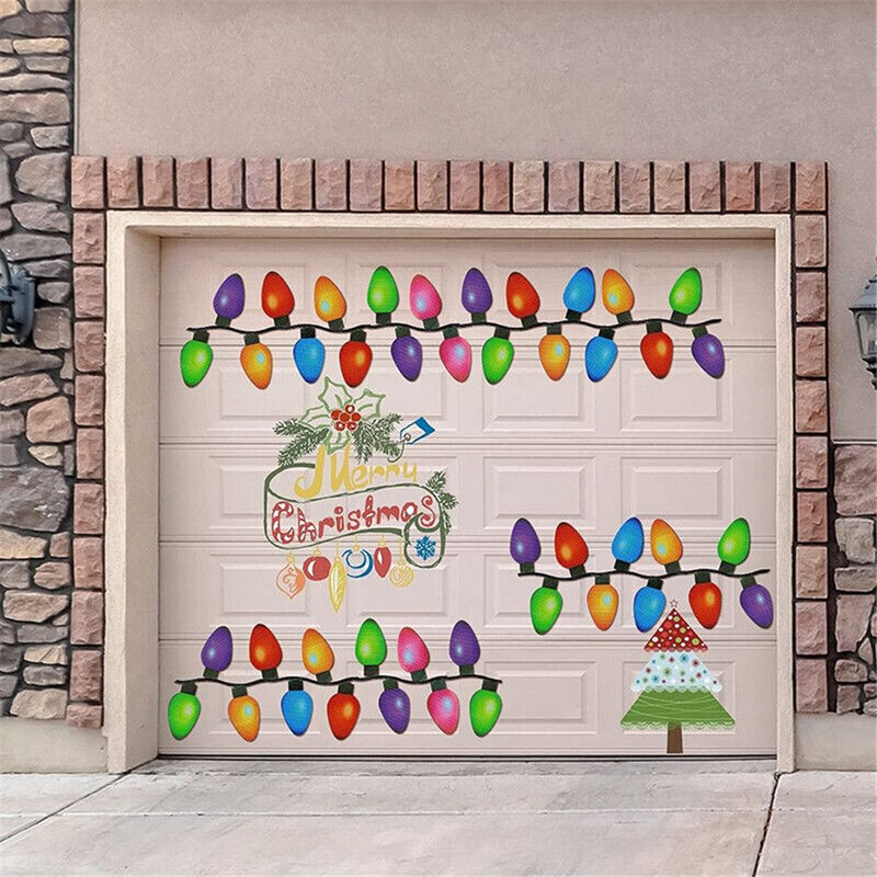 Ornamente Accesorii Autocolant magnetic Magneți pentru frigider Bec reflectorizant Set Magnet de Crăciun Pom de ren Moș Crăciun