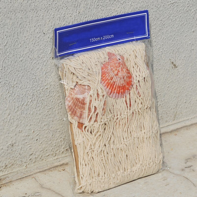 Námornícky štýl, závesné dvere do steny, rybárska sieť, plážová mušľa, námornícka párty dekorácia, plachetnica, plážové dekorácie pre domácnosť