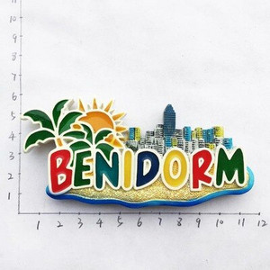 BABELEMI Živicové 3D Španielsko Turistický suvenír Benidorm Torrevieja Magnety na chladničku Dekoratívny magnet na chladničku Bytová dekorácia