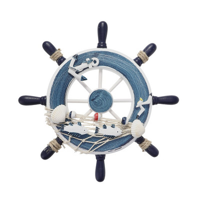Decor Wall Wheel Decoration Boat Rool Võrk Rool Fishingnautical Ship Beach Hip