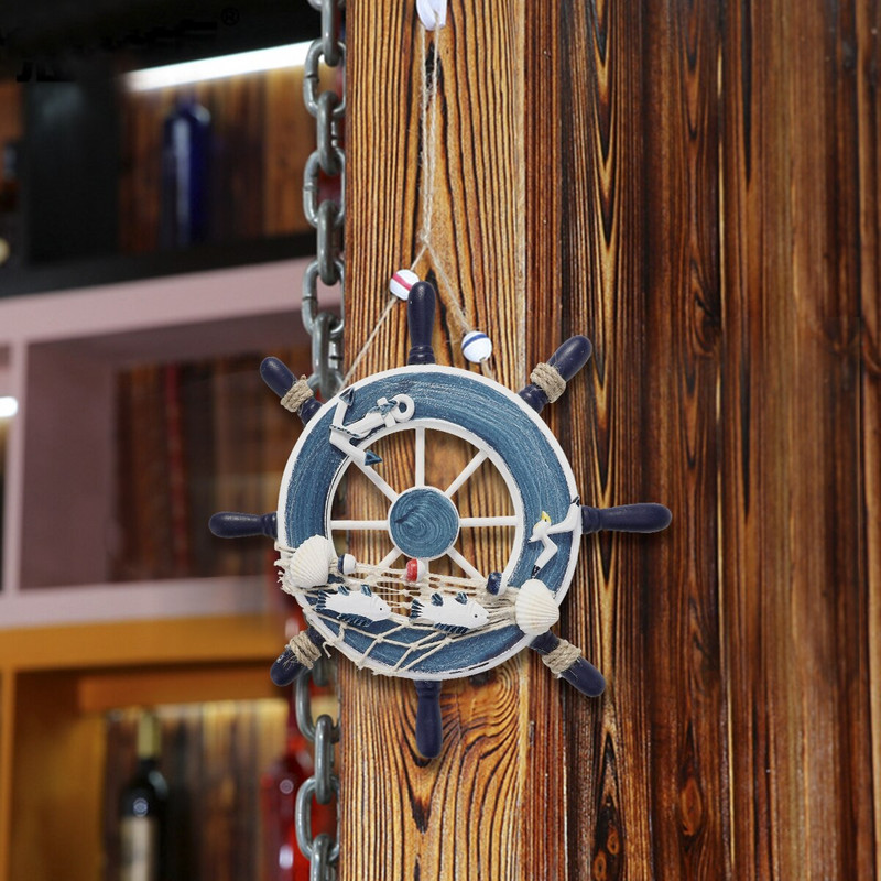 Decor Wall Wheel Decoration Boat Rool Võrk Rool Fishingnautical Ship Beach Hip
