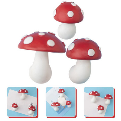 3 ks magnety na bielu tabuľu magnet s hubami dekorácia skrinky magnety na skrinku magnety na bielu tabuľu s hubami magnety na chladničku s hubami