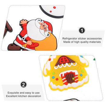 16τμχ Χριστουγεννιάτικο θέμα Μαγνήτες Ψυγείου Κινούμενα σχέδια Ψυγείο Μαγνήτης Αυτοκόλλητα Διακόσμηση ψυγείου