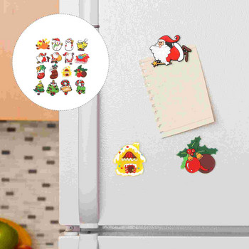 16τμχ Χριστουγεννιάτικο θέμα Μαγνήτες Ψυγείου Κινούμενα σχέδια Ψυγείο Μαγνήτης Αυτοκόλλητα Διακόσμηση ψυγείου