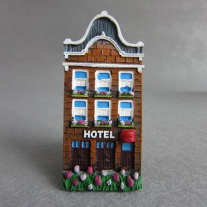 Holandsko Amsterdam turistické suveníry magnety na chladničku 3D farebný dom živicové magnetické nálepky na chladničku bytové dekorácie dekorácie