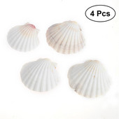 4 ks plážové mušle na dekoráciu, DIY 9-14 cm, morské prírodné mušle v stredomorskom štýle, remeslá, akvárium, dekorácia akvária