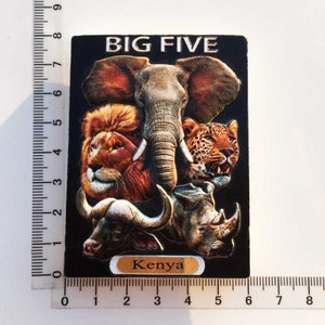 BABELEMI Kenija Tanzānija Big Five Animals Ledusskapis Magnētiskā uzlīme Ledusskapja Magnēti Ledusskapjiem Mājas Virtuves Dekorācija