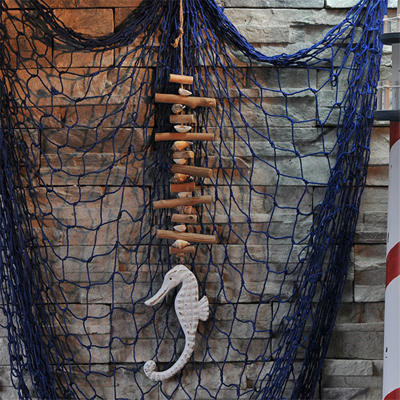 „Pasidaryk pats“ mediniai jūrų arkliuko jūrų žvaigždės pakabukai, kabantys papuošalai namų sienų dekoravimui Viduržemio jūros regiono stiliaus dekoravimo pakabukų ekrano siena