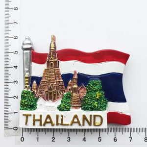 BABELEMI 1ks živicový 3D magnet na chladničku Thajsko Bangkok Chiang Mai Phuket Pattaya Koh Chang turistické suveníry magnety na chladničku