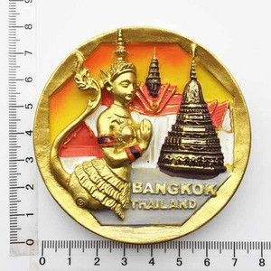 BABELEMI 1ks živicový 3D magnet na chladničku Thajsko Bangkok Chiang Mai Phuket Pattaya Koh Chang turistické suveníry magnety na chladničku