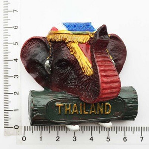BABELEMI 1ks živicový 3D magnet na chladničku Thajsko Bangkok Chiang Mai Phuket Pattaya Koh Chang turistické suveníry magnety na chladničku