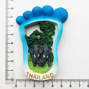 BABELEMI 1ks živicový 3D magnet na chladničku Thajsko Bangkok Chiang Mai Phuket Pattaya Koh Chang turistické suveníry magnety na chladničku