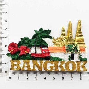 BABELEMI 1ks živicový 3D magnet na chladničku Thajsko Bangkok Chiang Mai Phuket Pattaya Koh Chang turistické suveníry magnety na chladničku