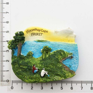 BABELEMI 1ks živicový 3D magnet na chladničku Thajsko Bangkok Chiang Mai Phuket Pattaya Koh Chang turistické suveníry magnety na chladničku