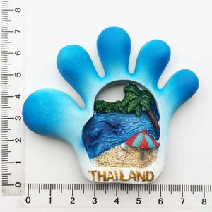 BABELEMI 1ks živicový 3D magnet na chladničku Thajsko Bangkok Chiang Mai Phuket Pattaya Koh Chang turistické suveníry magnety na chladničku