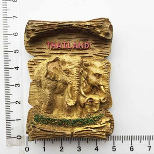 BABELEMI 1ks živicový 3D magnet na chladničku Thajsko Bangkok Chiang Mai Phuket Pattaya Koh Chang turistické suveníry magnety na chladničku