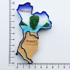 BABELEMI 1ks živicový 3D magnet na chladničku Thajsko Bangkok Chiang Mai Phuket Pattaya Koh Chang turistické suveníry magnety na chladničku