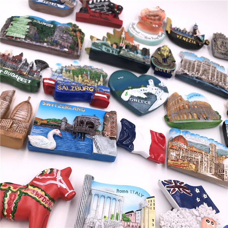 BABELEMI Singapūra Taizeme Japāna Francija Ēģipte Itālija Dubaija Austrālija Čīle Peru Šveice Vatikāns Ledusskapja magnēts Suvenīru dekors